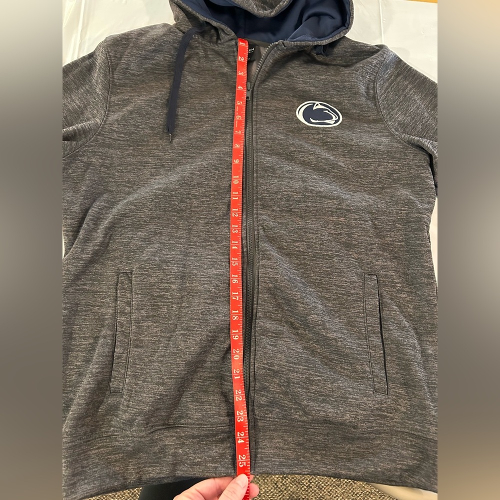 Penn State Nittany Lions Colosseum Athletics Full Zip Hoodie Jacket Mens Medium - Picture 7 of 8